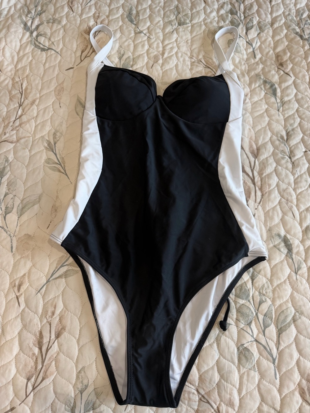 Black & White One-Piece Swimsuit for Women